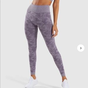 Gymshark Lilac purple camo leggings